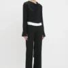 Side panel trouser in black Side panel trouser in black