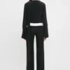 Side panel trouser in black Side panel trouser in black