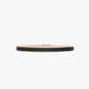Silver buckle dorian belt in black grained leather Silver buckle dorian belt in black grained leather