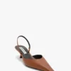Sloane halter back 45 in dark tan leather Sloane halter back 45 in dark tan leather
