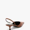 Sloane halter back 45 in dark tan leather Sloane halter back 45 in dark tan leather
