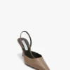 Sloane halter back 75 in dove grey leather Sloane halter back 75 in dove grey leather