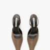 Sloane halter back 75 in dove grey leather Sloane halter back 75 in dove grey leather