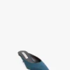 Sloane mule 45 in teal blue satin Sloane mule 45 in teal blue satin