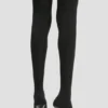 Sloane stiletto jersey boot 100 in black Sloane stiletto jersey boot 100 in black