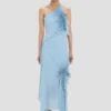 Smocked halter dress in ionian blue Smocked halter dress in ionian blue
