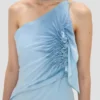 Smocked halter dress in ionian blue Smocked halter dress in ionian blue