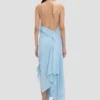 Smocked halter dress in ionian blue Smocked halter dress in ionian blue