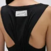 Split tank top in black Split tank top in black
