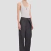 Split tank top in magnesium Split tank top in magnesium