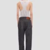 Split tank top in magnesium Split tank top in magnesium