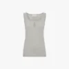 Split tank top in magnesium Split tank top in magnesium