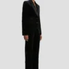 Tailored jacket in black velvet Tailored jacket in black velvet
