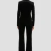 Tailored jacket in black velvet Tailored jacket in black velvet