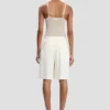 Tailored shorts in ivory Tailored shorts in ivory