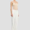 Tailored straight leg trouser in ivory Tailored straight leg trouser in ivory