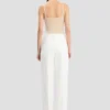 Tailored straight leg trouser in ivory Tailored straight leg trouser in ivory