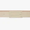 Tonal dorian belt in ivory smooth leather Tonal dorian belt in ivory smooth leather