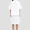 Trapeze shirt in optic white