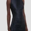 Twist dress in navy
