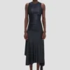 Twist dress in navy