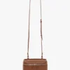 Vanity crossbody in dark tan leather Vanity crossbody in dark tan leather