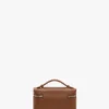 Vanity crossbody in dark tan leather Vanity crossbody in dark tan leather