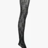 Vb monogram lace hold-ups in black Vb monogram lace hold-ups in black