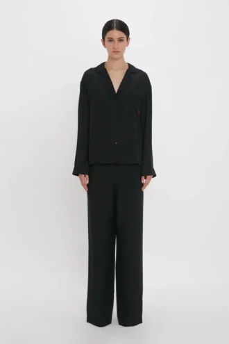 Vb monogram pyjama sleep set in black Vb monogram pyjama sleep set in black