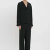 Vb monogram pyjama sleep set in black Vb monogram pyjama sleep set in black