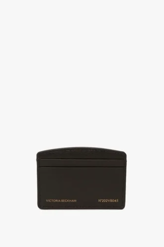 Victoria card holder in black leather Victoria card holder in black leather