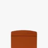 Victoria card holder in burnt orange grained leather Victoria card holder in burnt orange grained leather