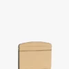Victoria card holder in peach grained leather