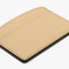 Victoria card holder in peach grained leather