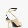 Victoria embellished stiletto sandal 75 in sand satin Victoria embellished stiletto sandal 75 in sand satin