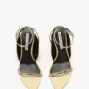 Victoria embellished stiletto sandal 75 in sand satin Victoria embellished stiletto sandal 75 in sand satin