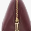 Victoria large travel pouch in burgundy leather Victoria large travel pouch in burgundy leather
