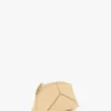 Victoria mini travel pouch in peach grained leather Victoria mini travel pouch in peach grained leather