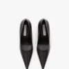 Victoria stiletto pump 100 in black leather Victoria stiletto pump 100 in black leather