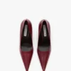 Victoria stiletto pump 100 in burgundy leather Victoria stiletto pump 100 in burgundy leather