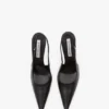 Victoria stiletto slingback 100 in black leather Victoria stiletto slingback 100 in black leather