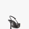 Victoria stiletto slingback 100 in black mesh Victoria stiletto slingback 100 in black mesh