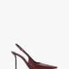 Victoria stiletto slingback 100 in burgundy leather Victoria stiletto slingback 100 in burgundy leather