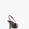 Victoria stiletto slingback 100 in burgundy leather Victoria stiletto slingback 100 in burgundy leather