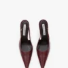 Victoria stiletto slingback 100 in burgundy leather Victoria stiletto slingback 100 in burgundy leather