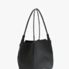 Victoria tote bag in black leather Victoria tote bag in black leather