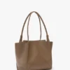 Victoria tote bag in dove grey leather Victoria tote bag in dove grey leather