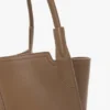 Victoria tote bag in dove grey leather Victoria tote bag in dove grey leather