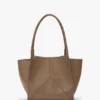 Victoria tote bag in dove grey leather Victoria tote bag in dove grey leather