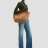 Victoria tote bag in tan leather Victoria tote bag in tan leather